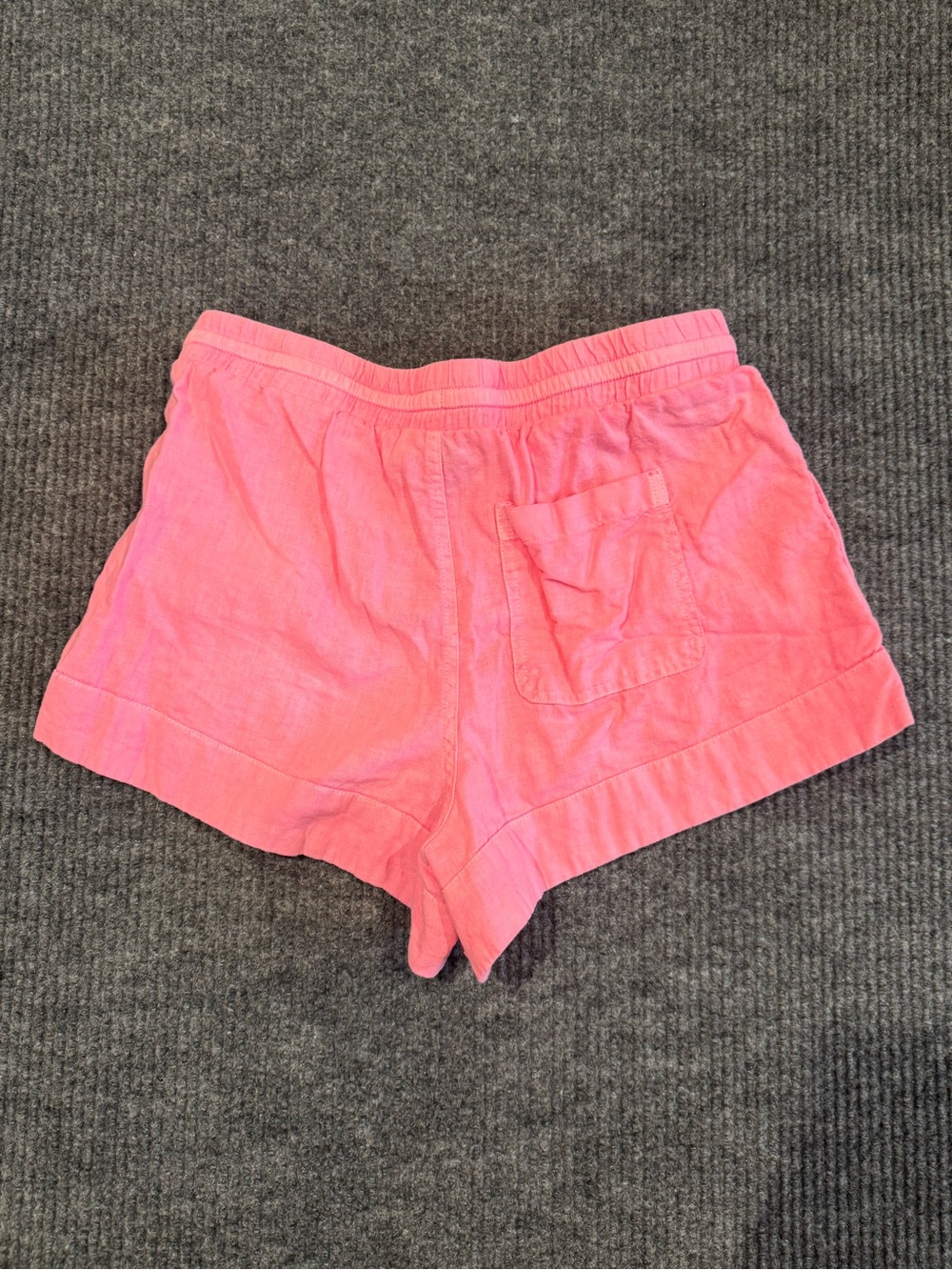 Universal Thread Pink Drawstring Linen-Blend Shorts Womens Small S - Picture 3 of 7